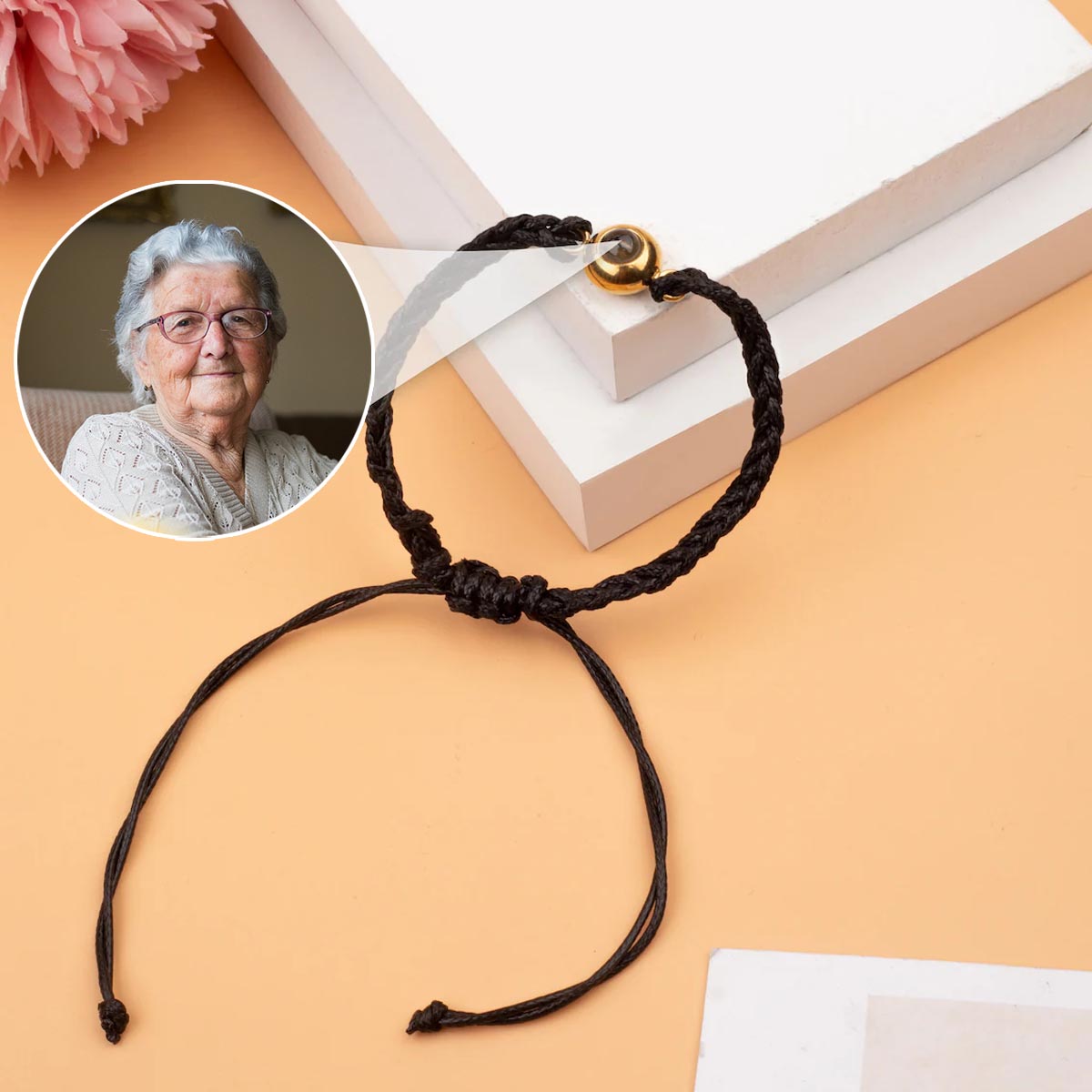 Ceux qu'on aime ne disparaissent jamais - Bracelet de projection personnalisé, cadeau commémoratif en cas de perte.