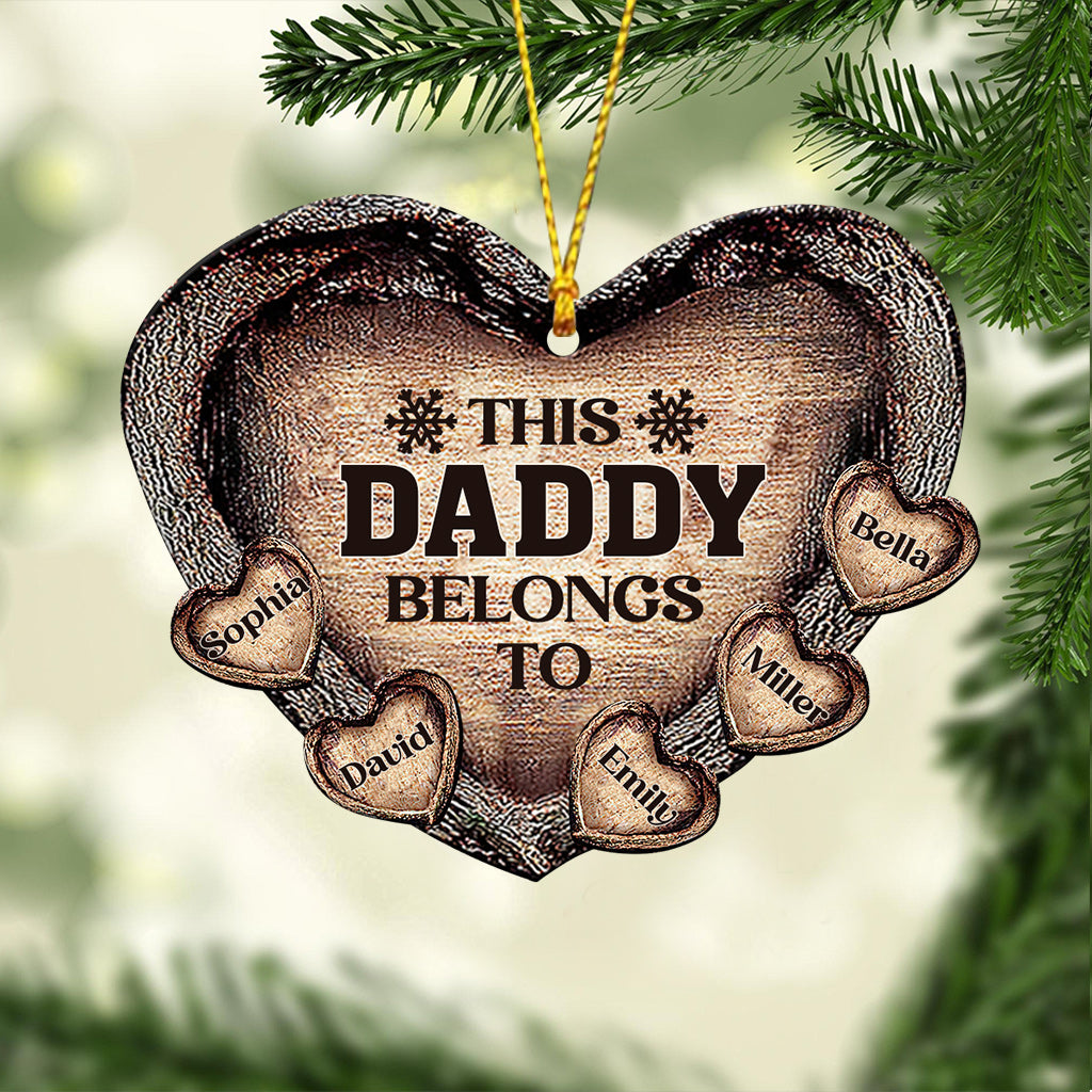 Cette décoration personnalisée pour papa/maman/grand-mère/grand-père appartient à :