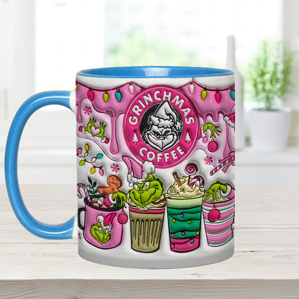 Mug Grinchmas Coffee - Mug personnalisé avec étole de Noël