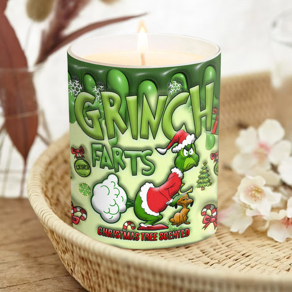 Bougie parfumée sapin de Noël - Étole Christmas Candle avec couvercle en bois