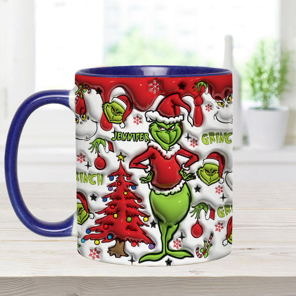 Mug décoratif rouge Noël - Étole de Noël personnalisée