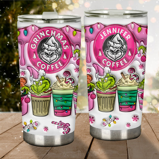 Café Grinchmas - Gobelet de Noël personnalisé avec étole