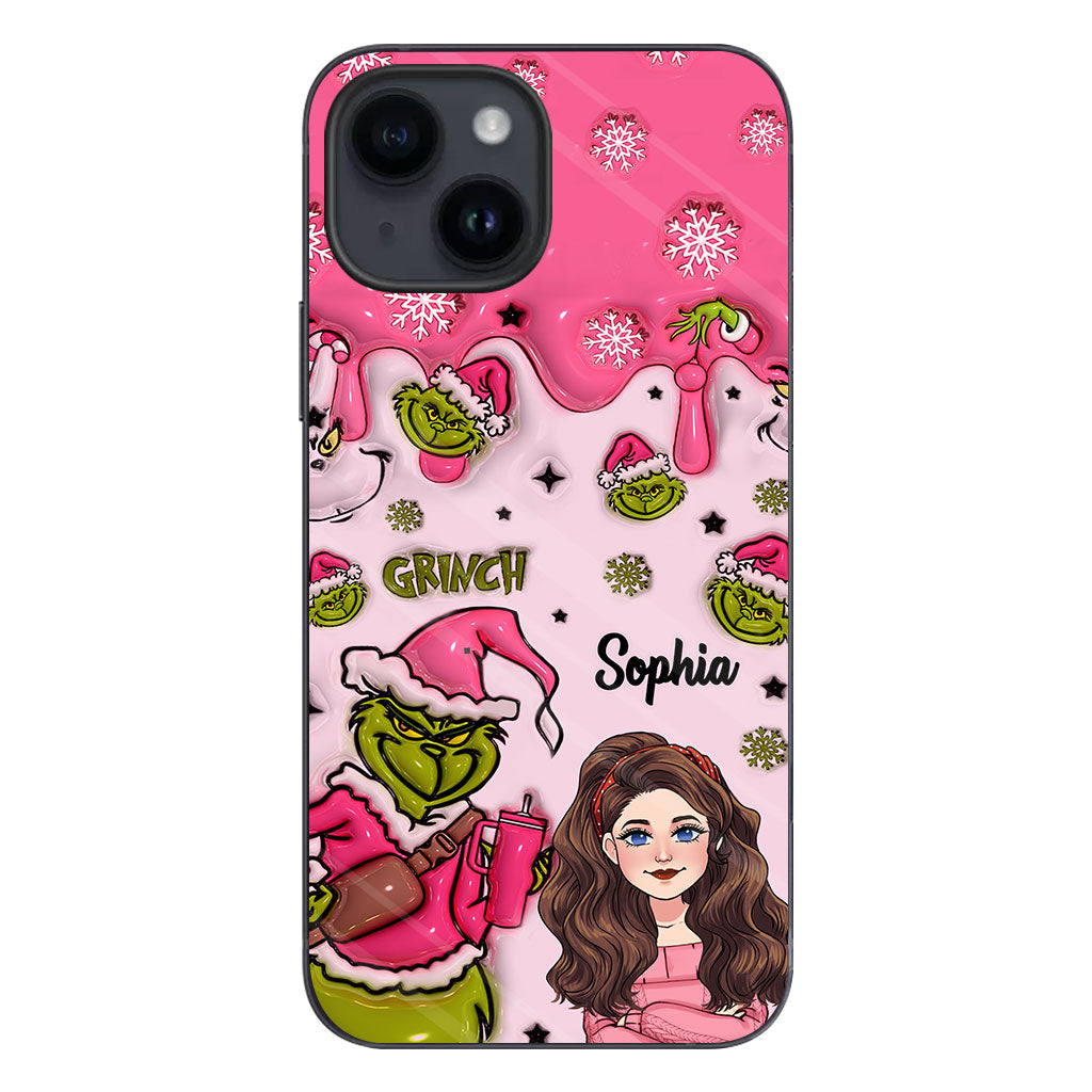 Coque de téléphone personnalisée « Étole de Noël » à l'époque du Grinch