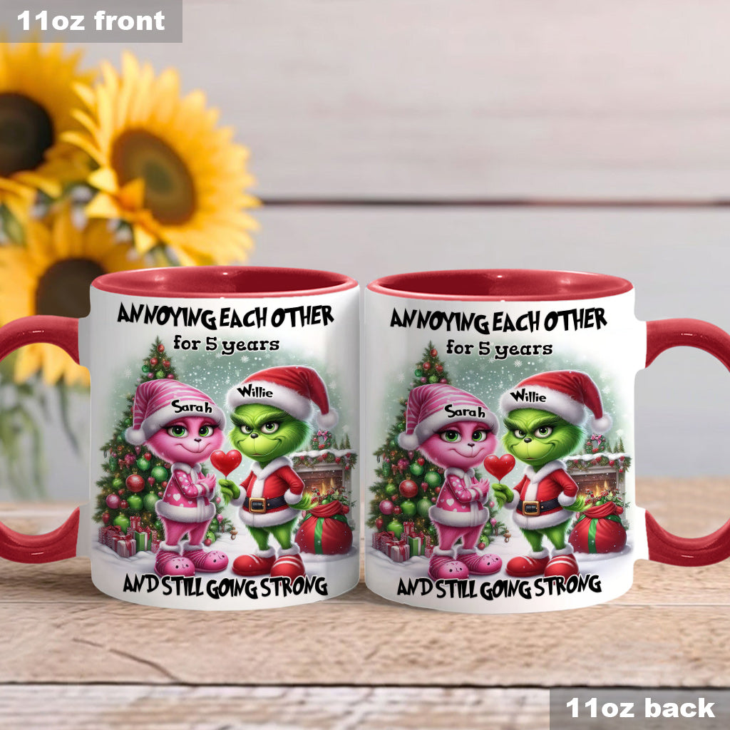 S'agacer mutuellement - Mug personnalisé « Étole de Noël »