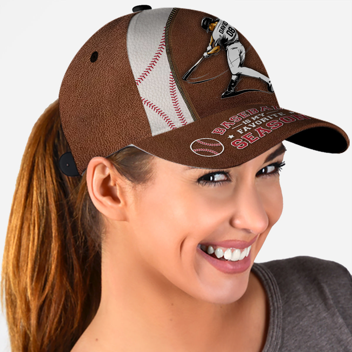 Le baseball est ma saison préférée - Casquette de baseball classique personnalisée