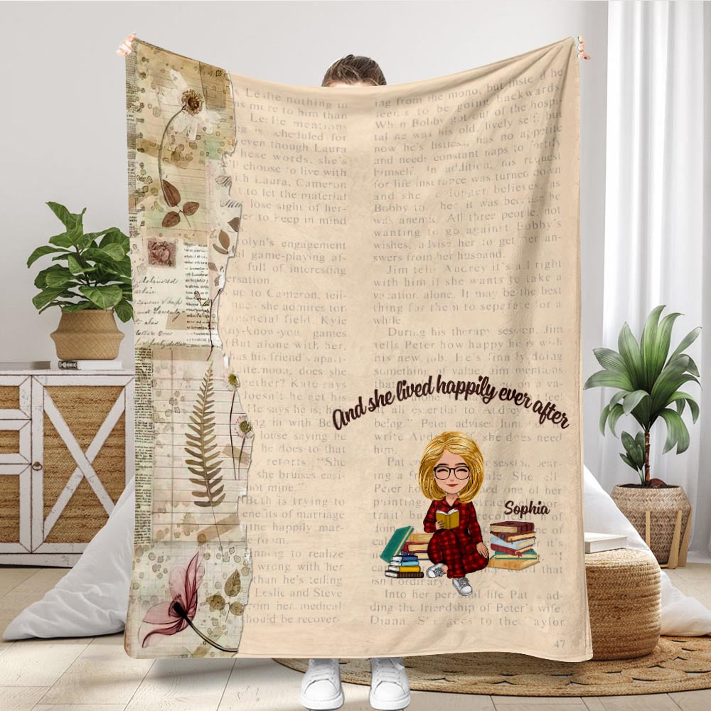 Voici ma couverture de lecture - Cadeau de lecture pour maman, fille, petite amie, épouse - Couverture personnalisée