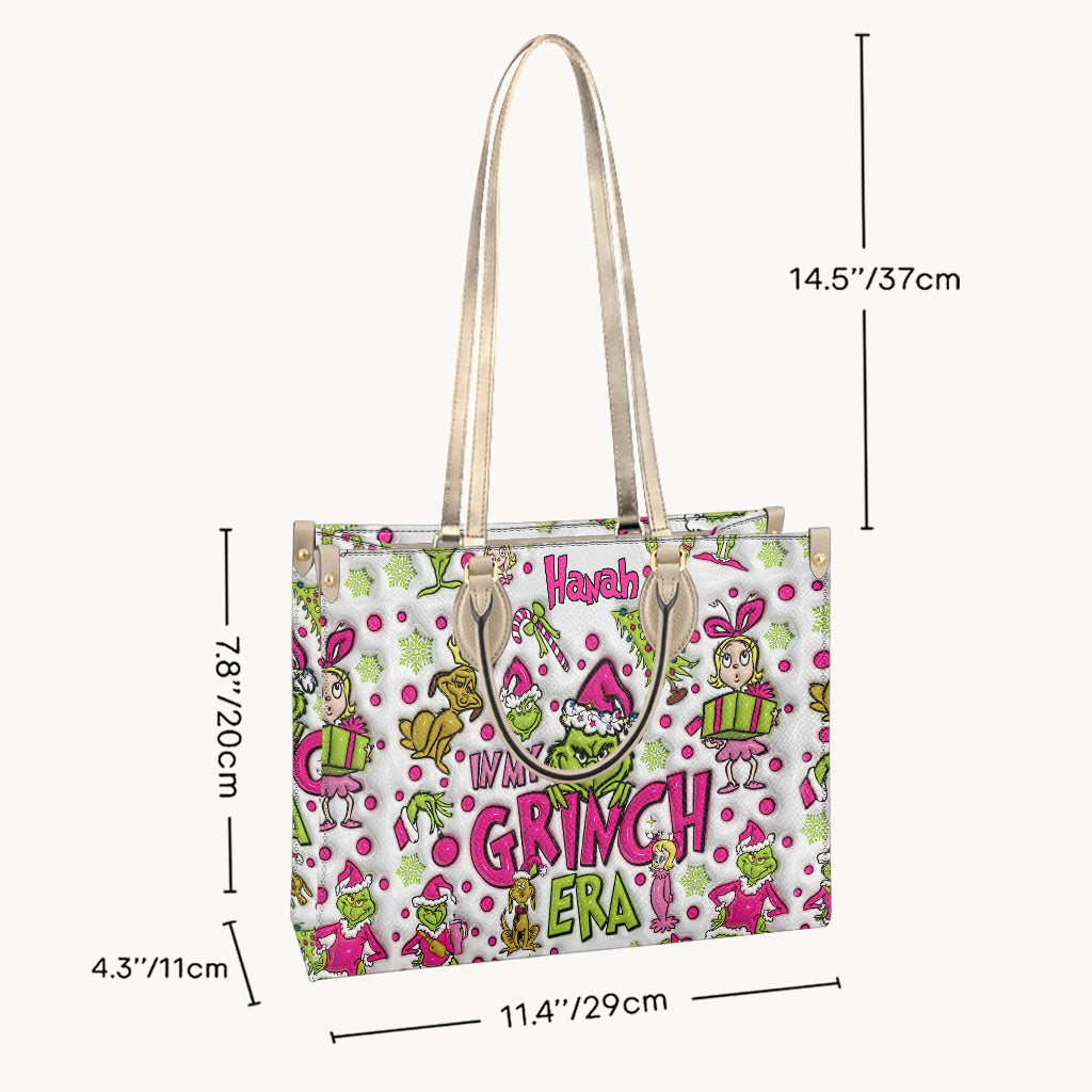 Dans mon univers rose - Étole de Noël personnalisée en cuir