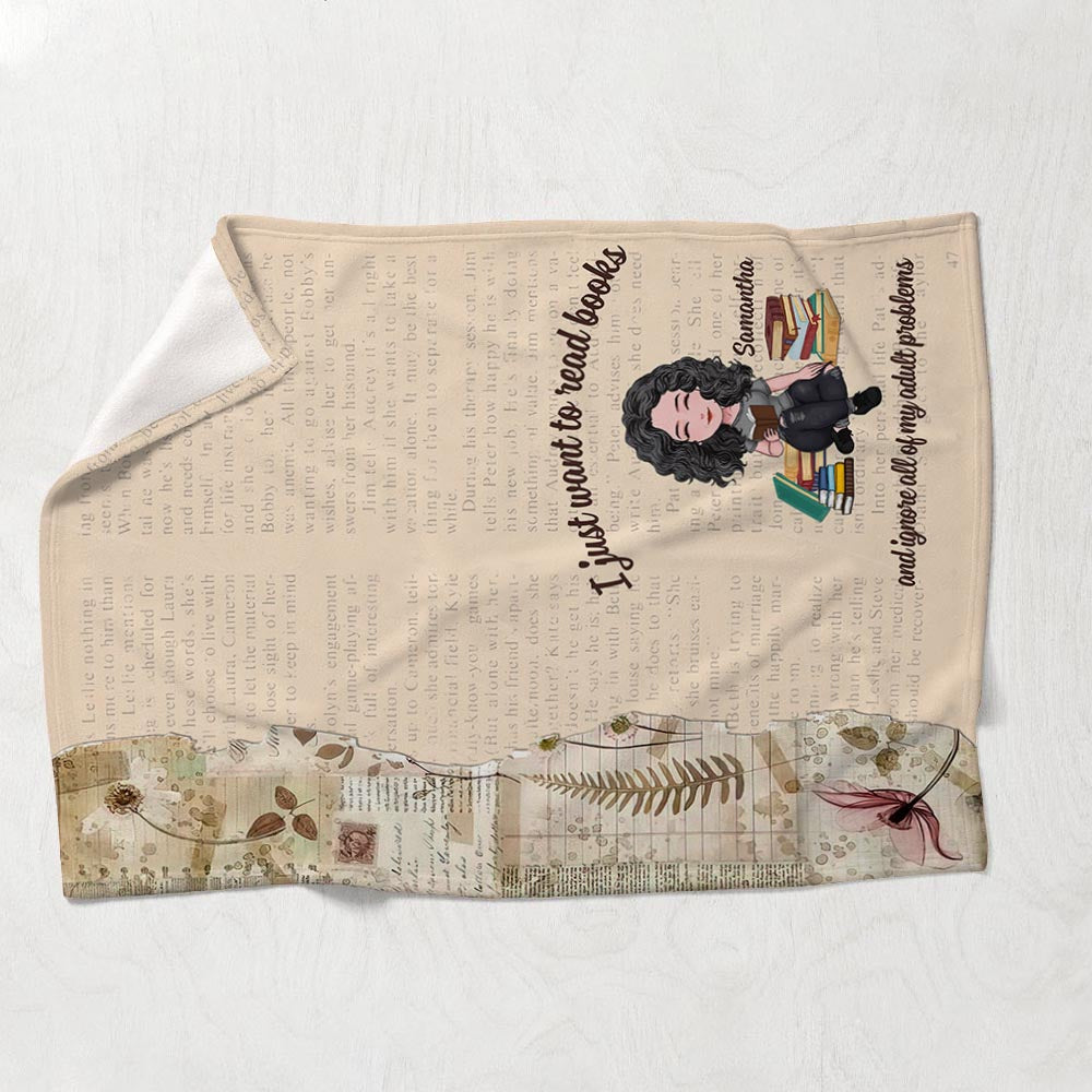 Voici ma couverture de lecture - Cadeau de lecture pour maman, fille, petite amie, épouse - Couverture personnalisée