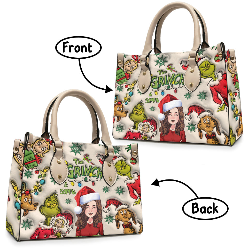 Sac à main en cuir personnalisé avec n'importe quel nom