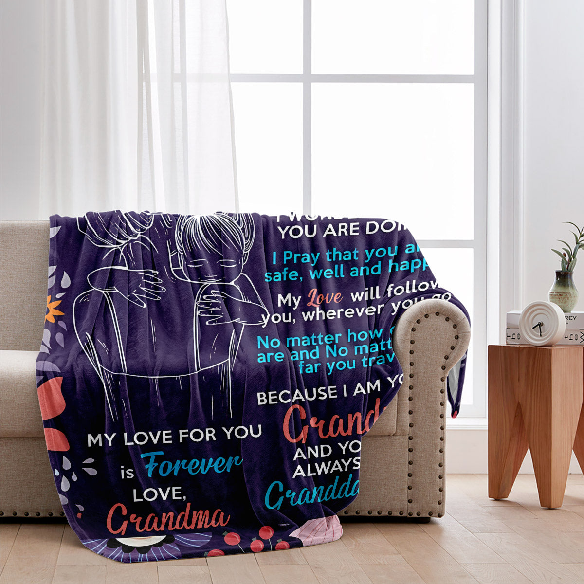 You Will Always Be My Granddaughter - Personalized Grandma Blanket