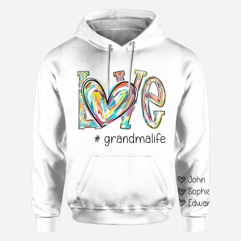 T-shirt personnalisé « J’aime mamie »