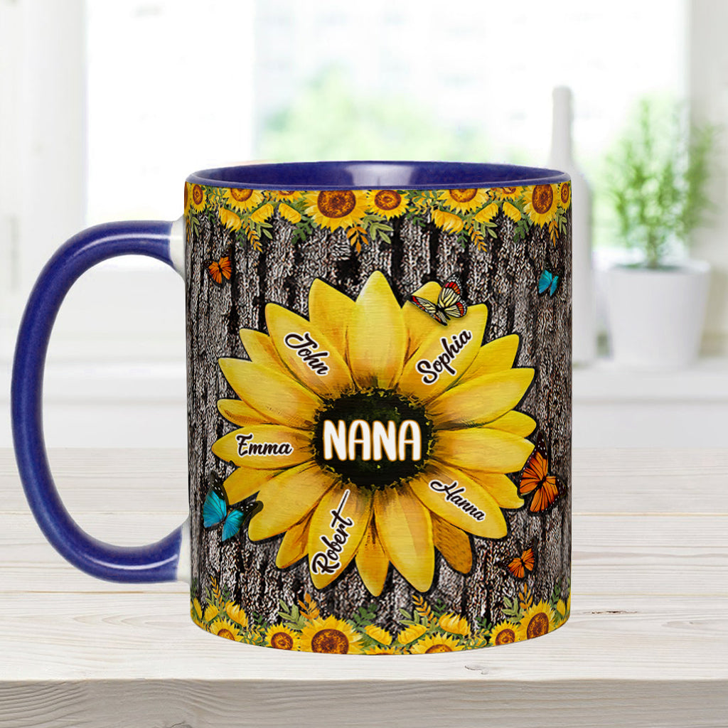 Nana's Garden - Personalized Grandma Accent Mug