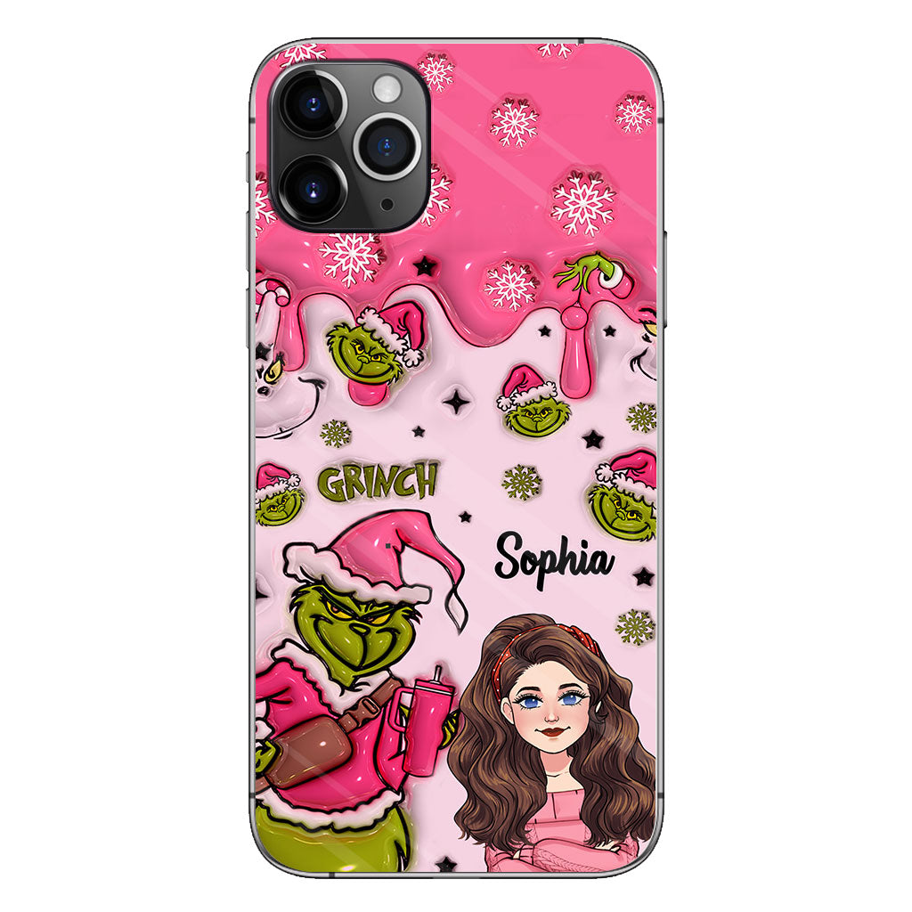 Coque de téléphone personnalisée « Étole de Noël » à l'époque du Grinch