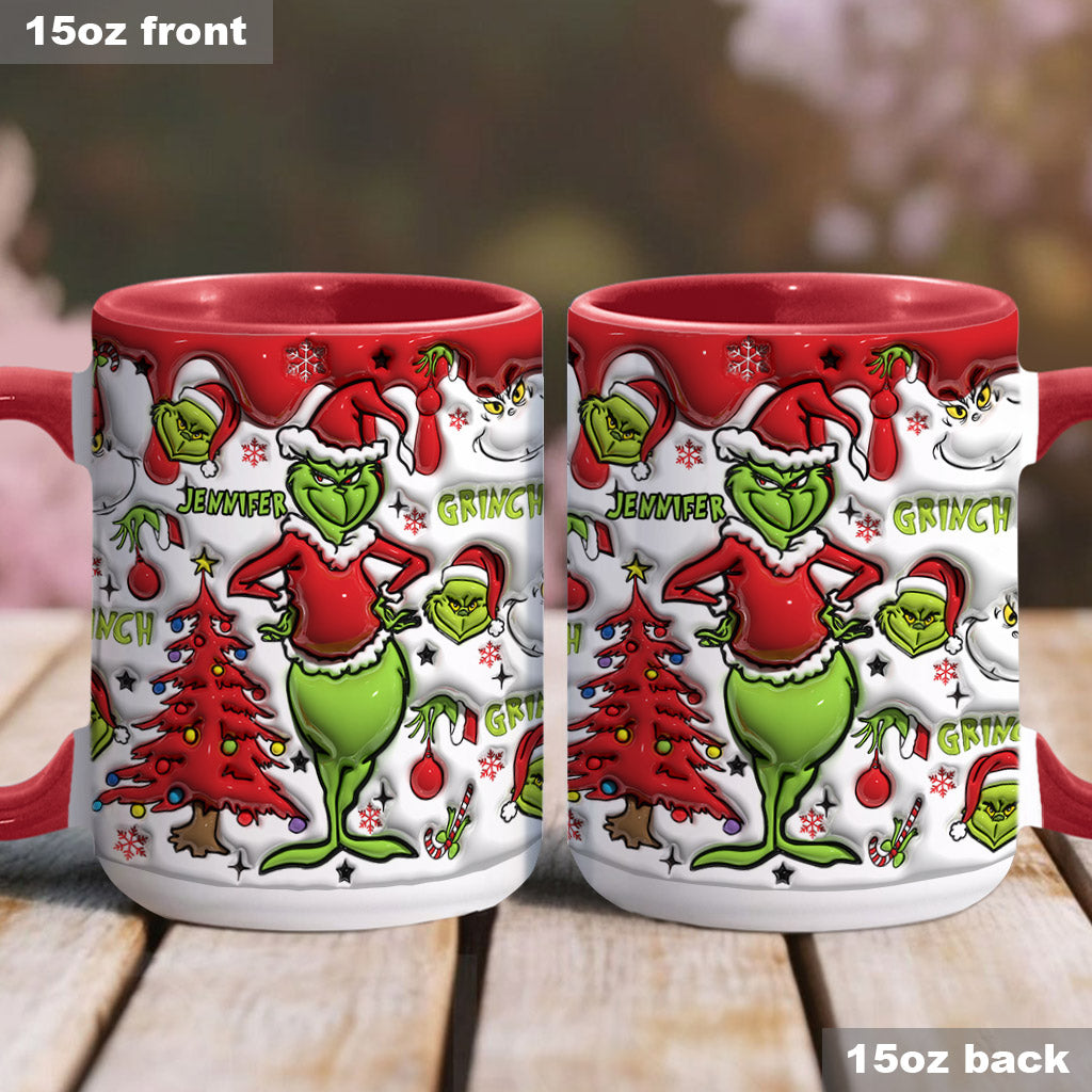 Mug décoratif rouge Noël - Étole de Noël personnalisée