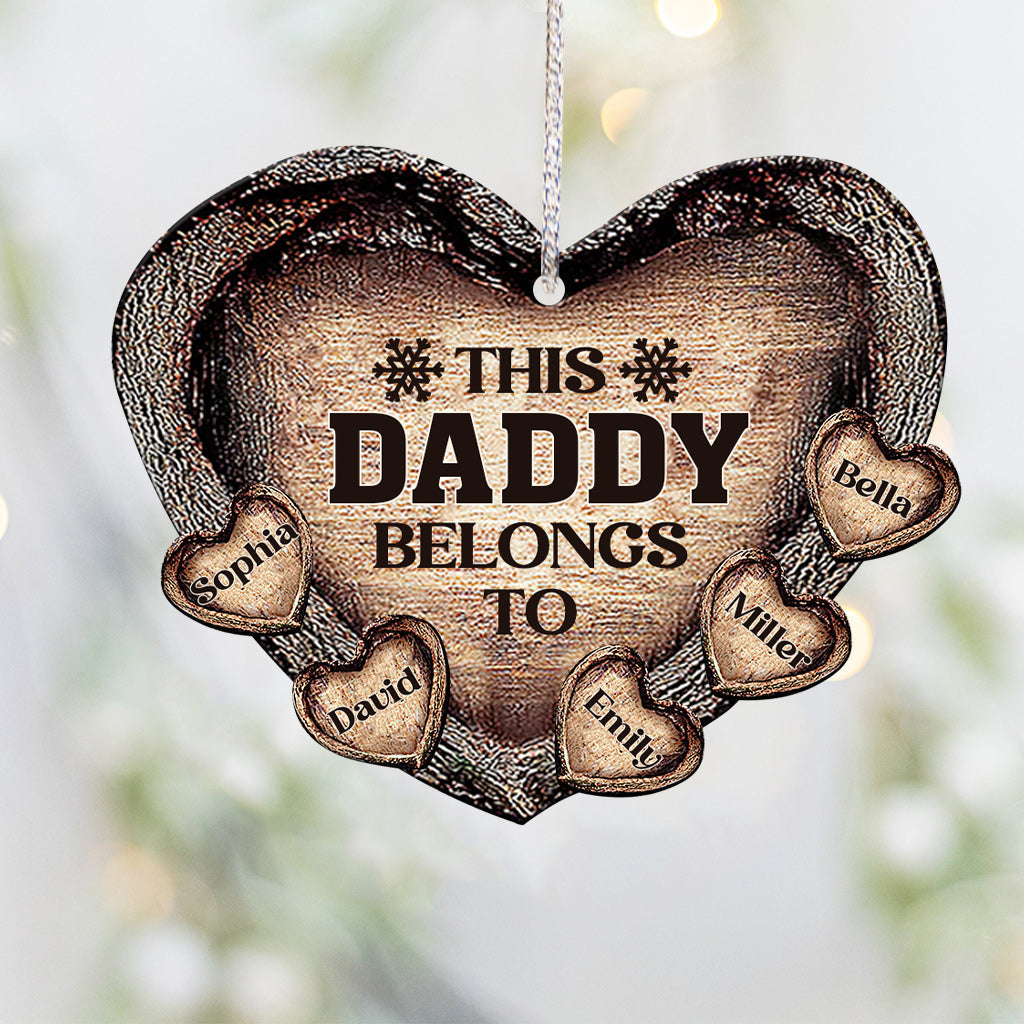 Cette décoration personnalisée pour papa/maman/grand-mère/grand-père appartient à :