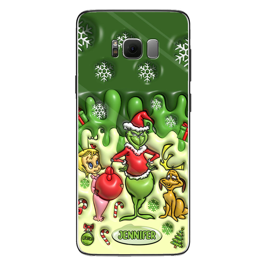 Merry Grinchmas - Personalized Stole Christmas Phone Case