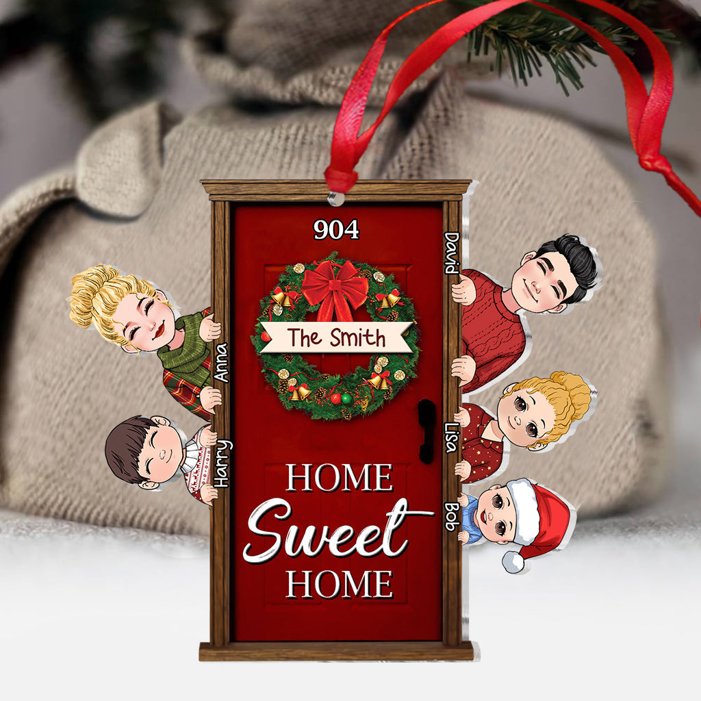 Home Sweet Home - Personalized Family Ornament