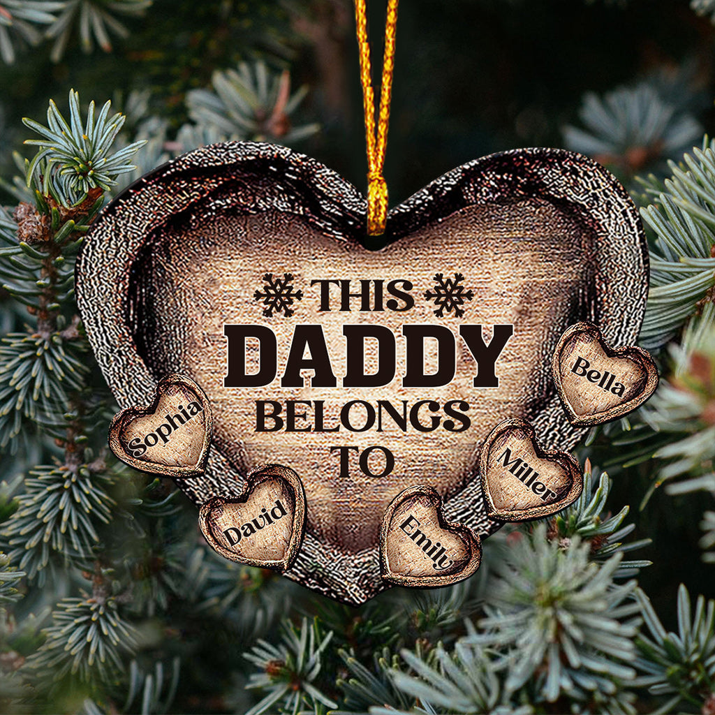 Cette décoration personnalisée pour papa/maman/grand-mère/grand-père appartient à :