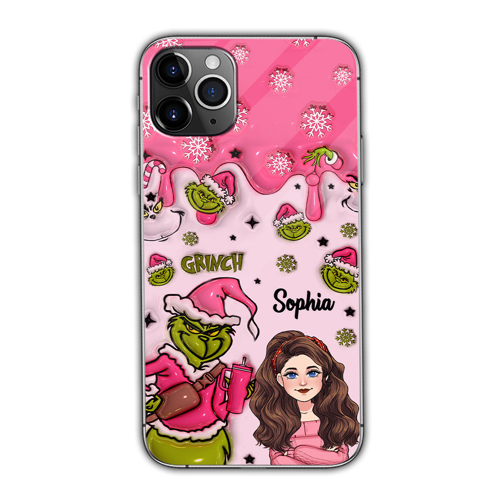 Coque de téléphone personnalisée « Étole de Noël » à l'époque du Grinch