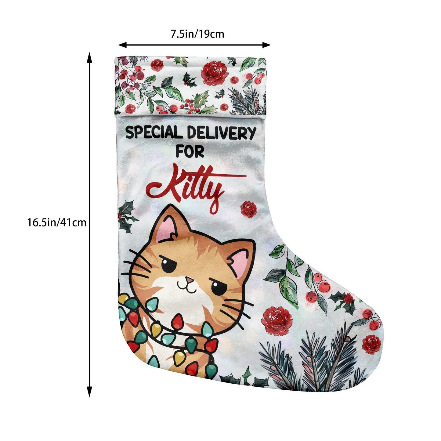 Special Delivery - Personalized Cat Christmas Stockings
