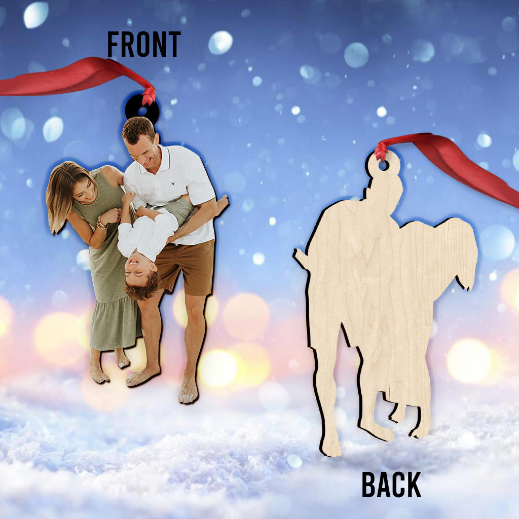 Photo de famille personnalisée mère et fille - Ornement personnalisé pour maman