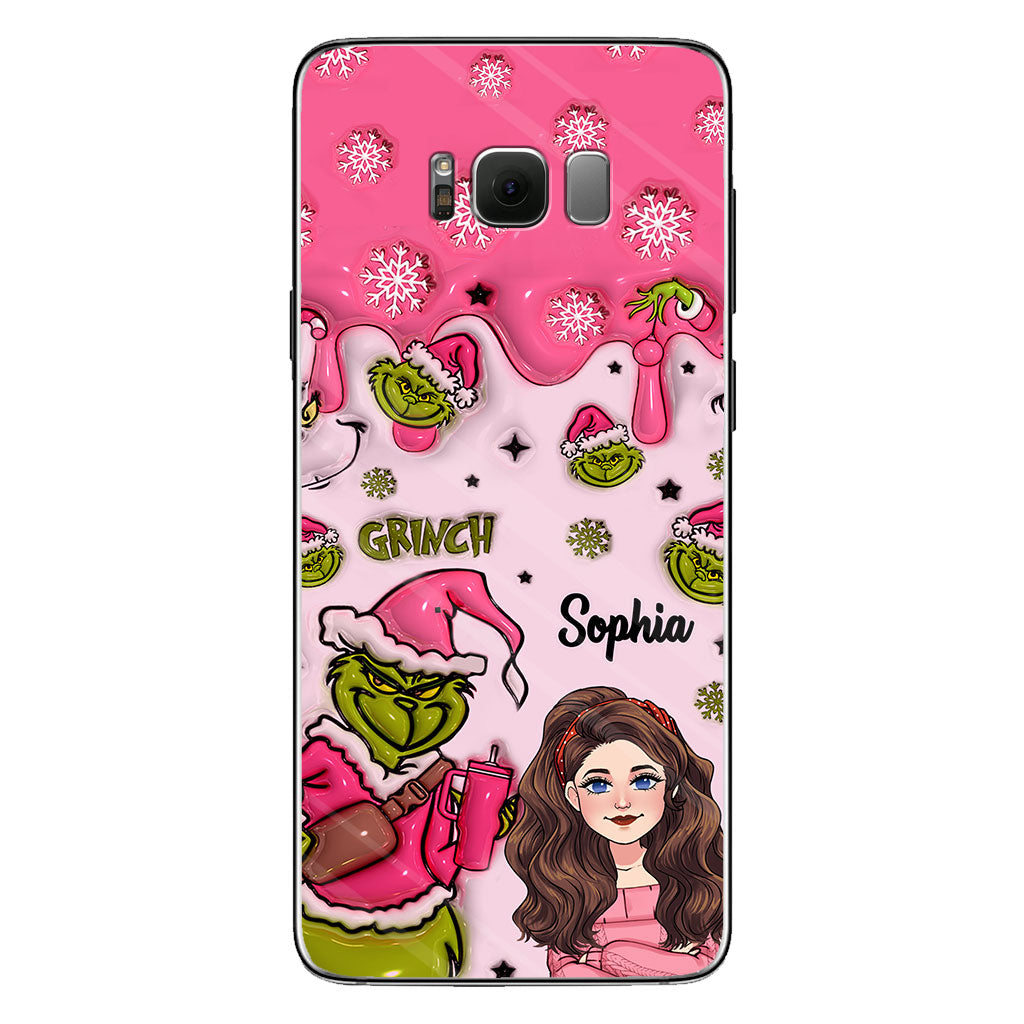 Coque de téléphone personnalisée « Étole de Noël » à l'époque du Grinch