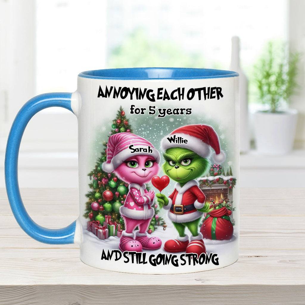 S'agacer mutuellement - Mug personnalisé « Étole de Noël »
