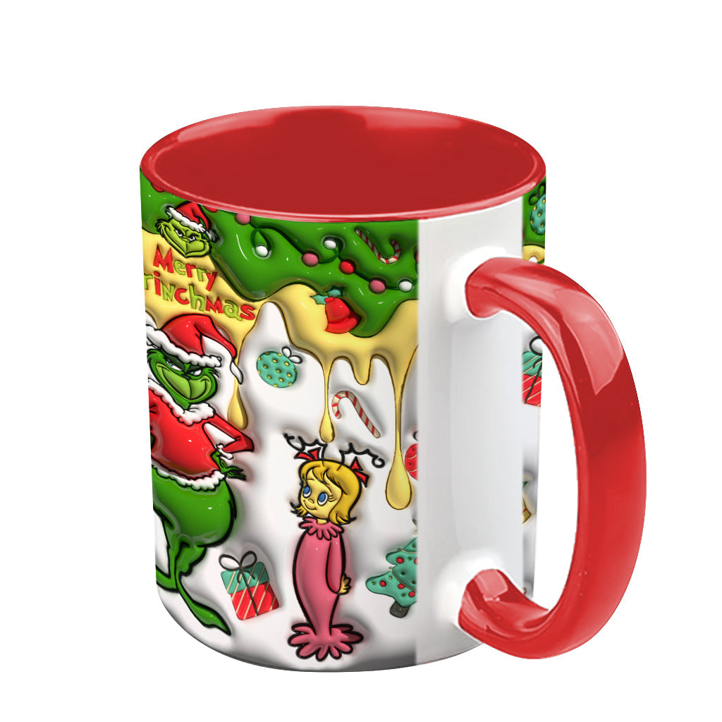 Joyeux Grinchmas - Mug personnalisé avec étole de Noël