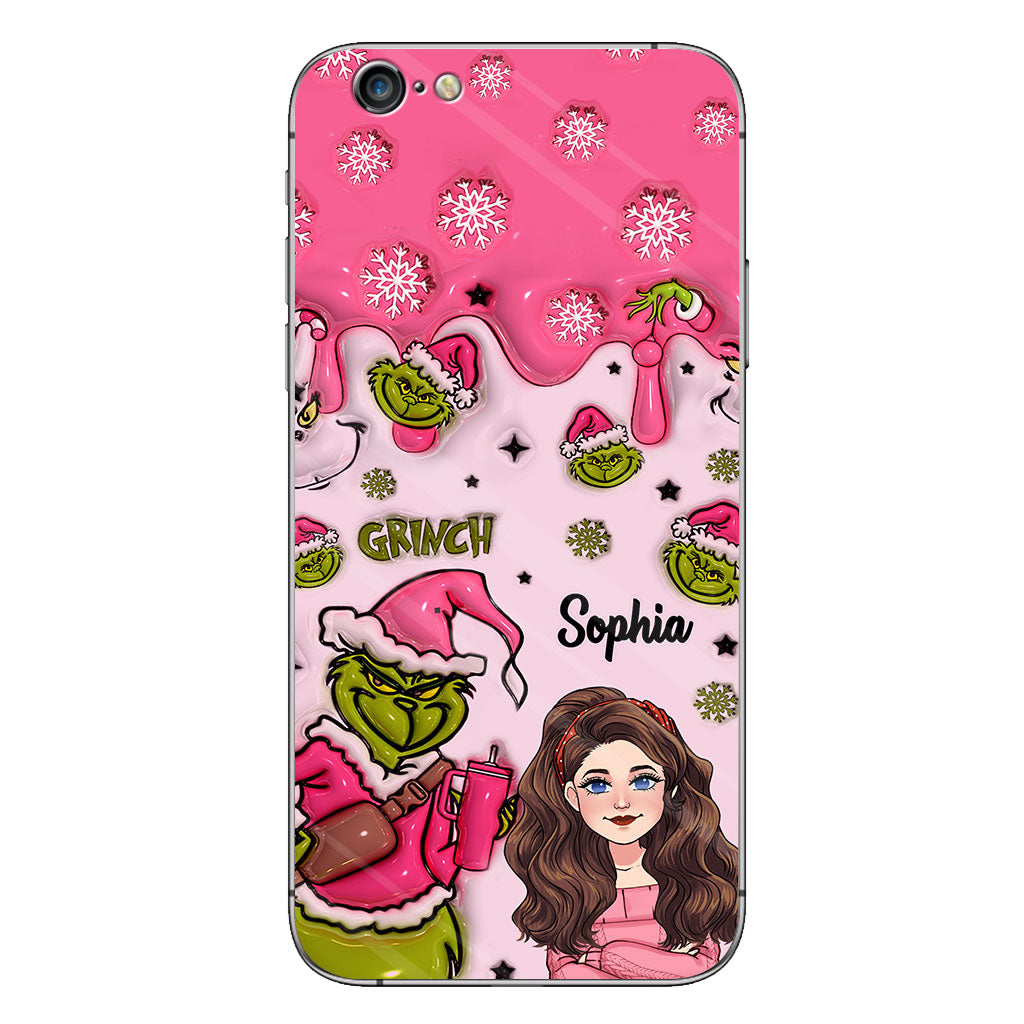 Coque de téléphone personnalisée « Étole de Noël » à l'époque du Grinch