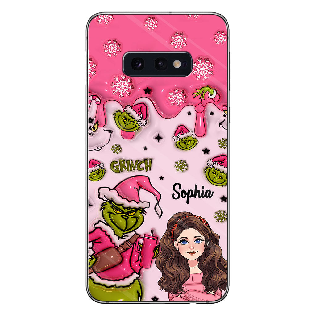Coque de téléphone personnalisée « Étole de Noël » à l'époque du Grinch
