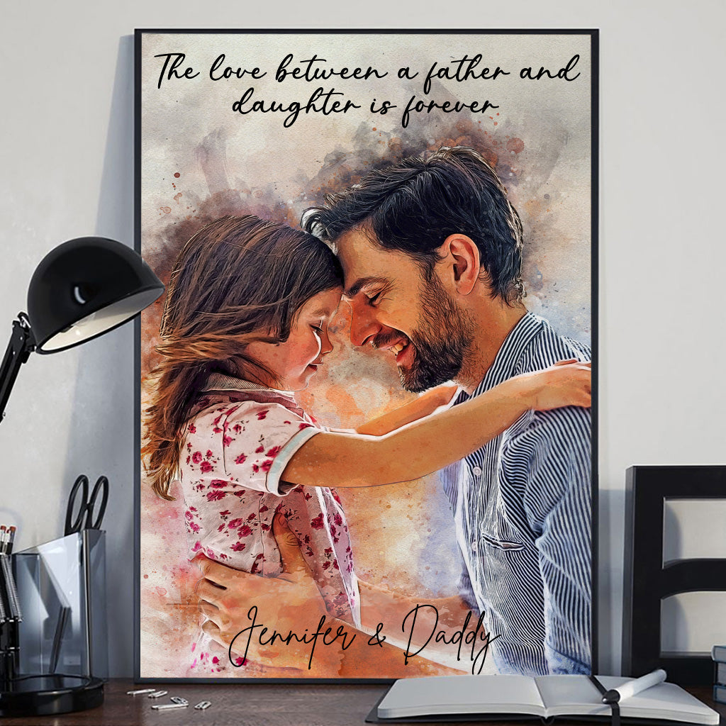 Meilleur papa du monde - Toile et affiche personnalisées pour papa