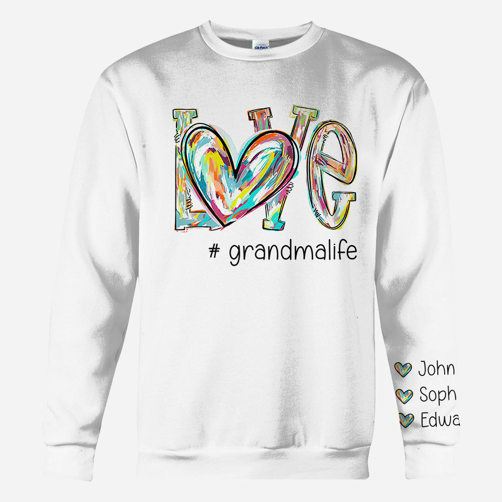 T-shirt personnalisé « J’aime mamie »