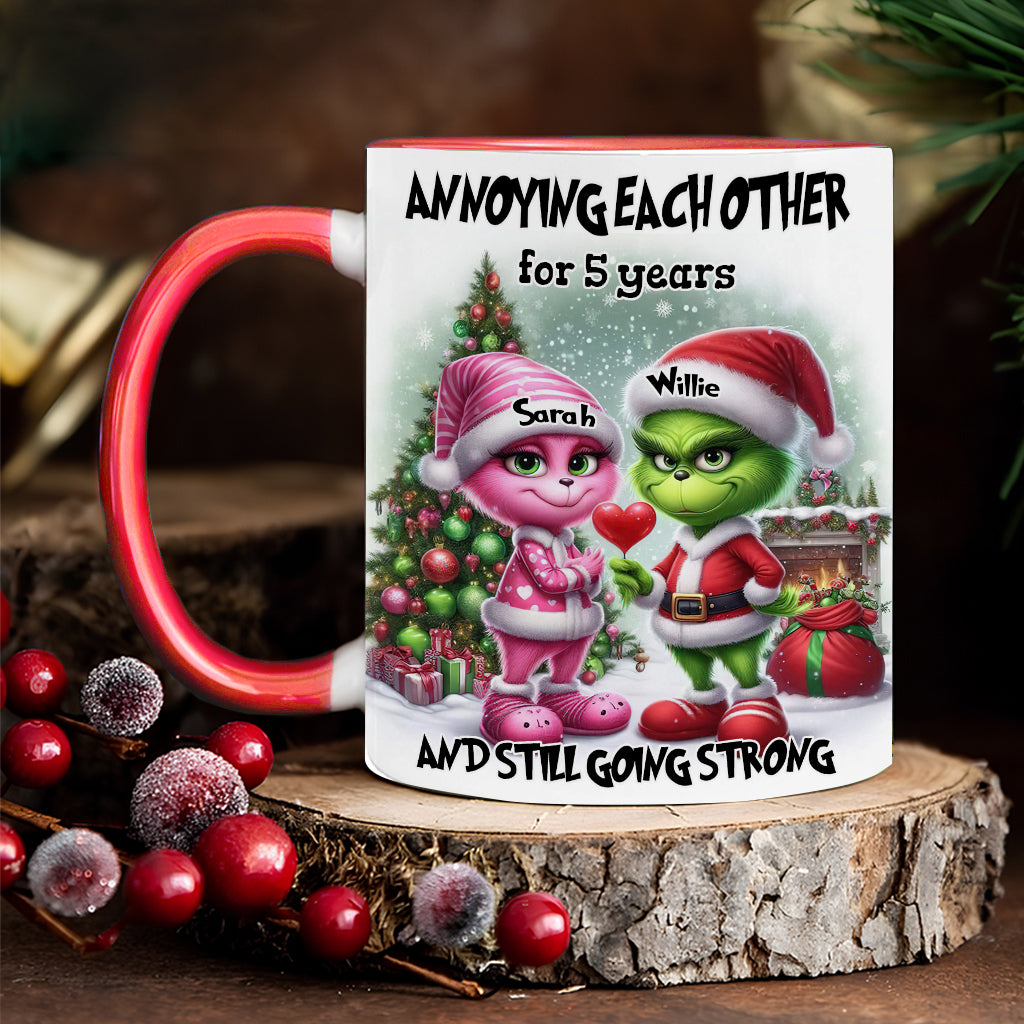 S'agacer mutuellement - Mug personnalisé « Étole de Noël »