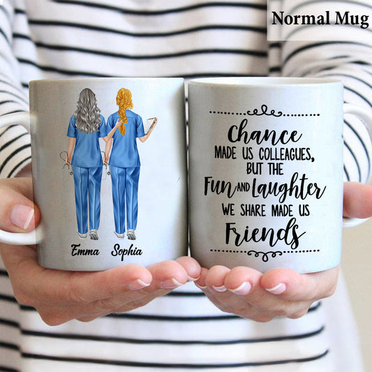 Les rires et les joies partagés - Mug personnalisé pour infirmière