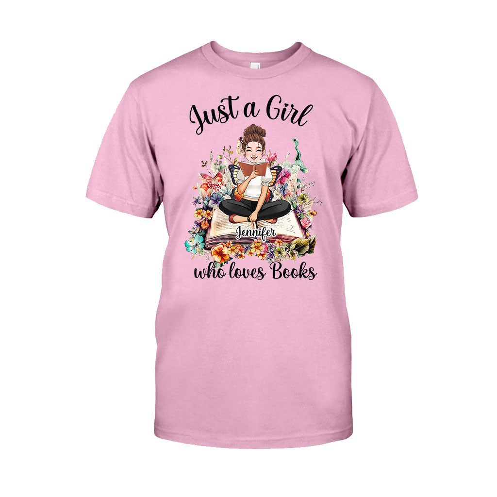 Juste une fille qui aime les livres - T-shirt et sweat à capuche personnalisés sur le thème des livres