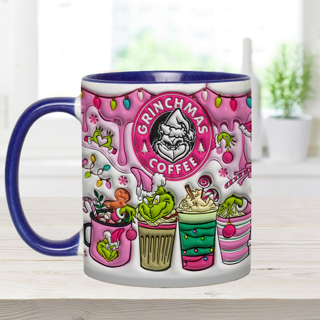 Mug Grinchmas Coffee - Mug personnalisé avec étole de Noël