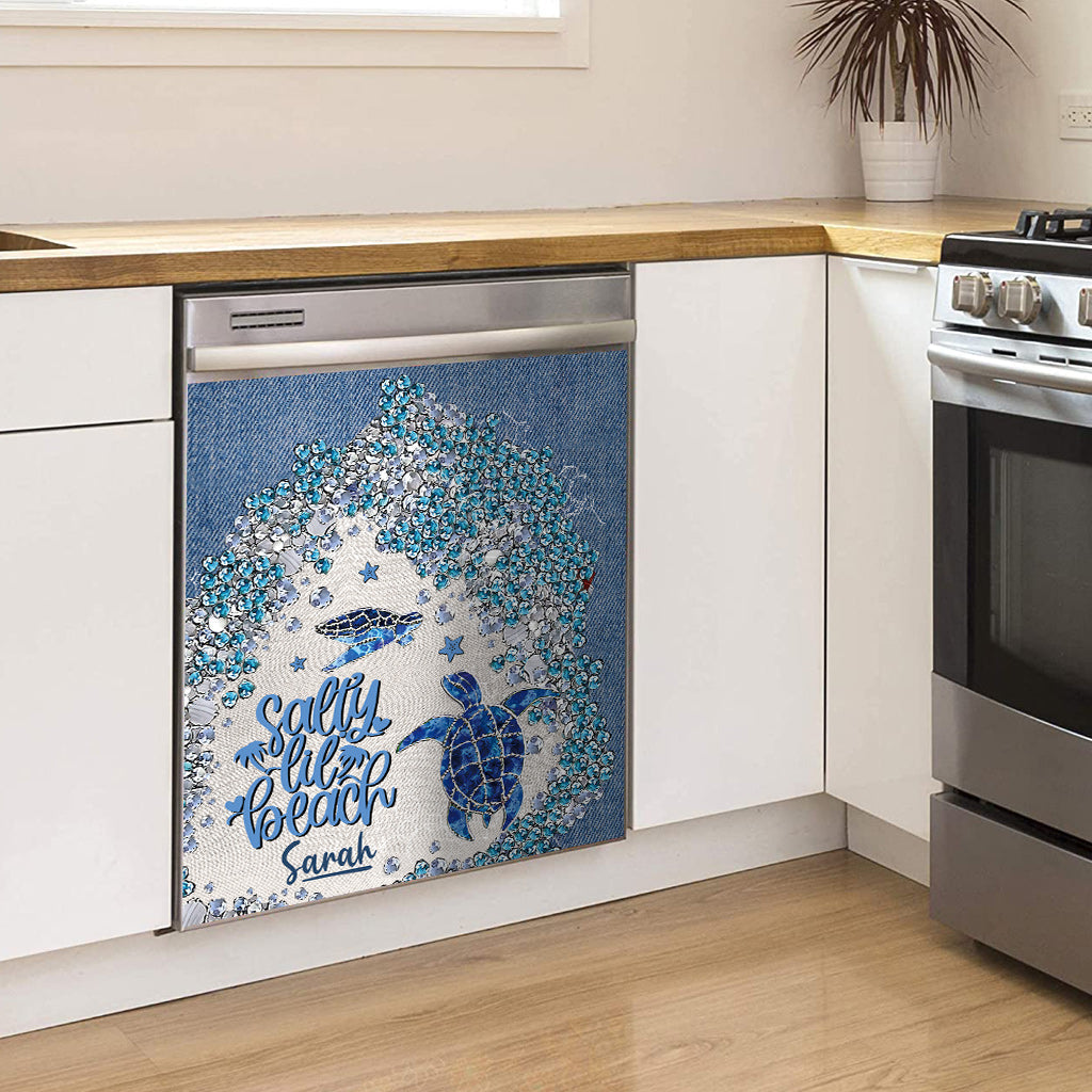 Turtle Bling - Personalized Turtle Dishwasher Cover