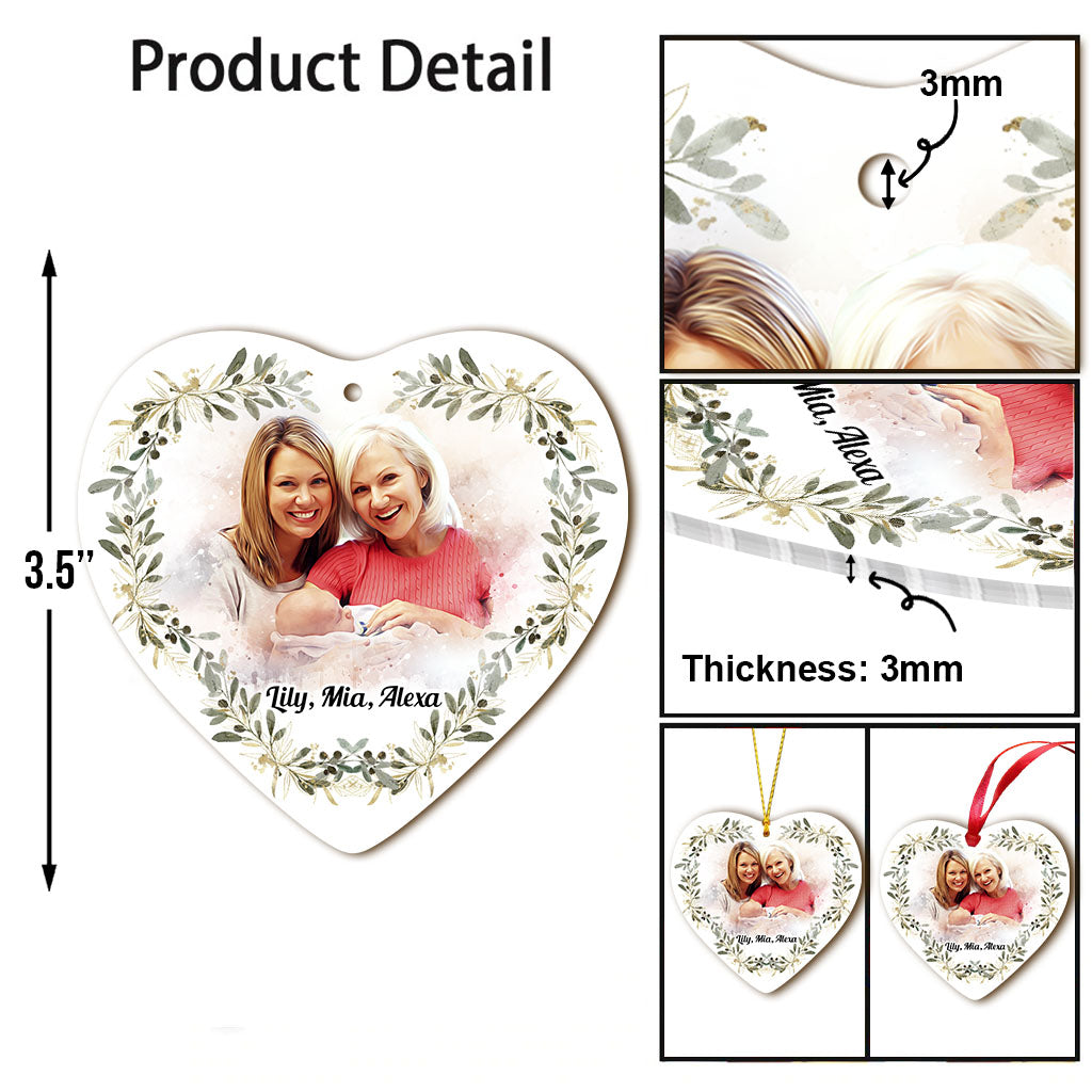 New Grandma - Gift for grandma - Personalized Ornament