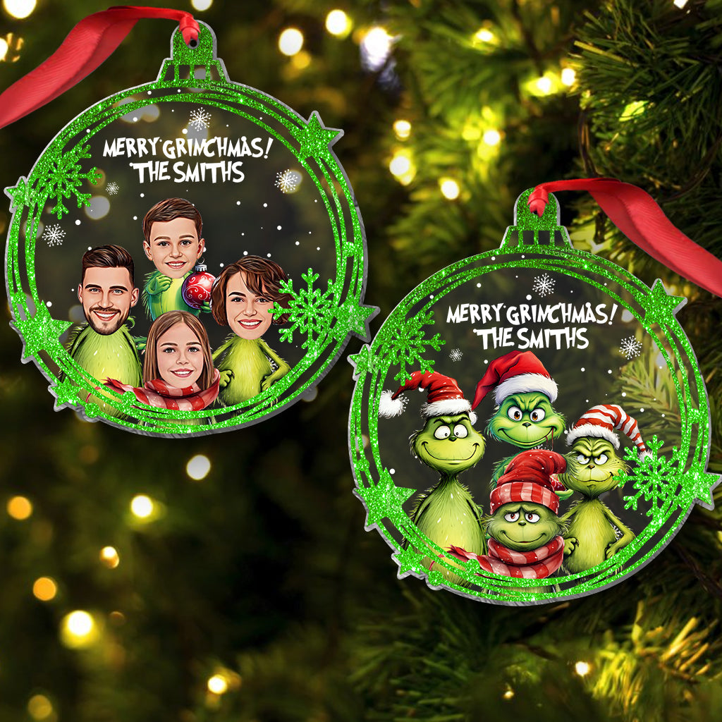 Merry Grinchmas - Personalized Stole Christmas One-sided Ornament
