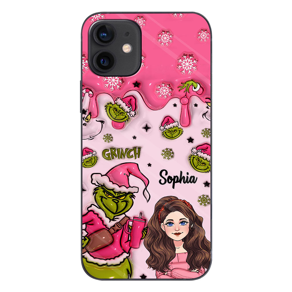 Coque de téléphone personnalisée « Étole de Noël » à l'époque du Grinch