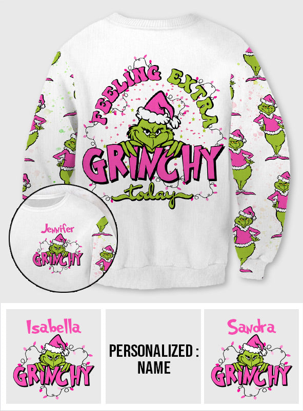 Feeling Extra Grinchy - Personalized Stole Christmas Ugly Sweater