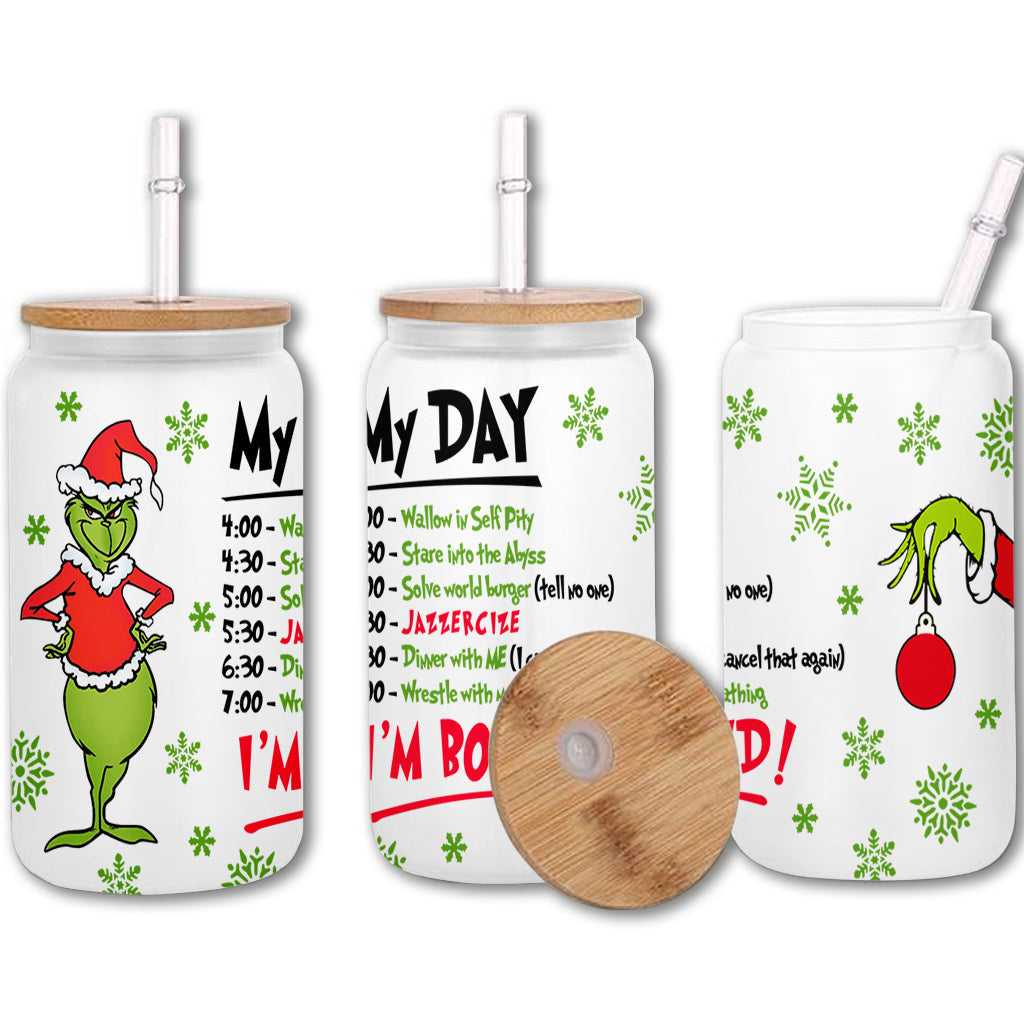 I'm Booked - Stole Christmas Can Glass