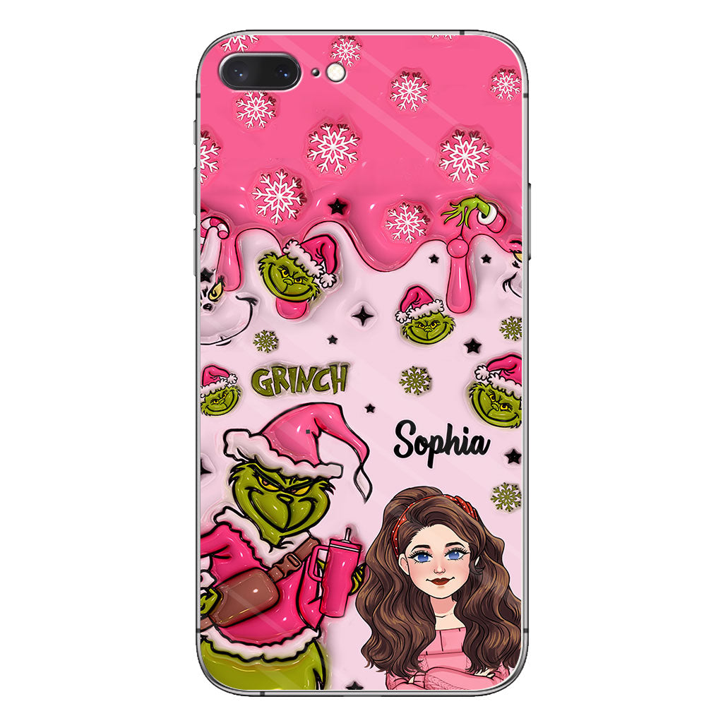 Coque de téléphone personnalisée « Étole de Noël » à l'époque du Grinch