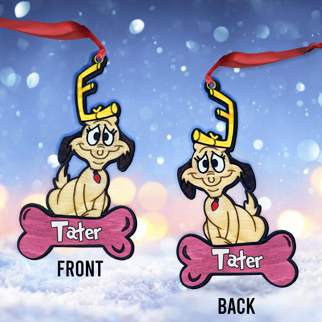 The Dog - Personalized Stole Christmas Ornament