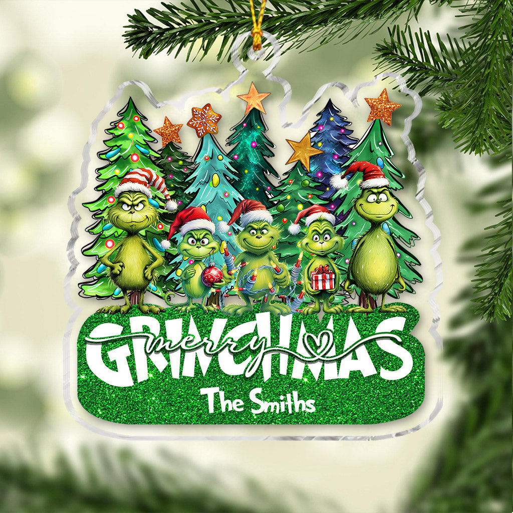 Merry Grinchmas - Personalized Stole Christmas Ornament