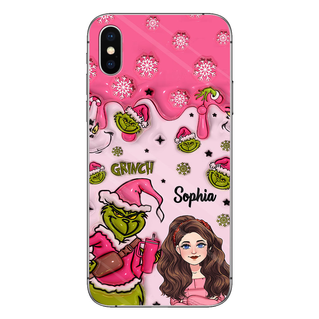 Coque de téléphone personnalisée « Étole de Noël » à l'époque du Grinch