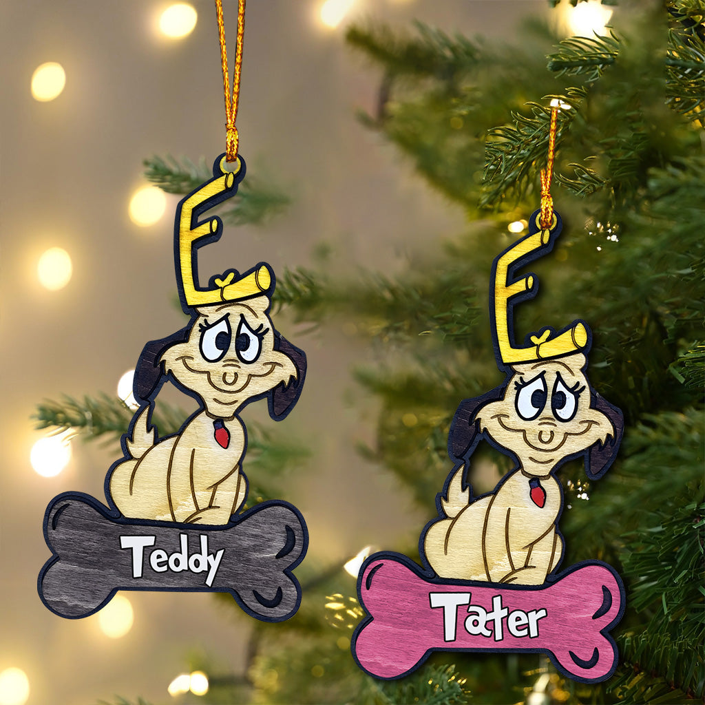 The Dog - Personalized Stole Christmas Ornament
