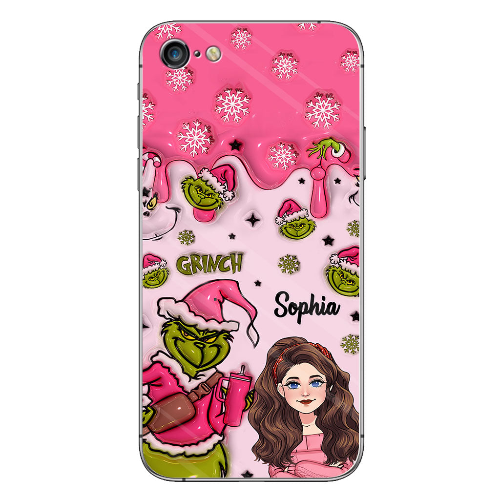 Coque de téléphone personnalisée « Étole de Noël » à l'époque du Grinch