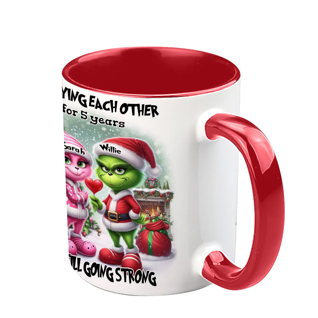S'agacer mutuellement - Mug personnalisé « Étole de Noël »