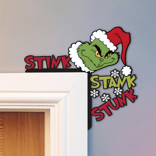 Stink Stank Stunk - Stole Christmas Door Frame Decoration